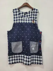 ディズニー ミッキーマウス チェック エプロン