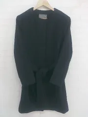 ◇ ◎ A day in the life UNITED ARROWS 長袖 ノーカラー コート サイズ38 ブラック レディース P  【中古】 【1207060004071】