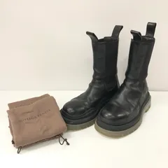 【中古品】BOTTEGAVENETA ボッテガヴェネタ THE TIRE LONG BOOTS タイヤ レザー 厚底 ロングブーツ サイドゴア 【183-240328-ma-10-tei】