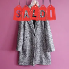 dt122●S●L●選択●フィレンツェの新ブランド《トダミ Made in Italy》/暖かヘリンボーンツイードコート/スパンコール装飾/レディース/ヴァレンティノやシェルビーノ、マックスマーラお好きな方も