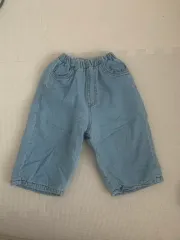 s) ブラックデニム ズボン