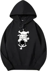 送料無料 面白いパーカー　　　フード付きスウェット （天才バカボン 夜の犬 よるのいぬ ブラック）メンズ レディース 3Dプリント かわいい ユーモア パロディ オシャレ 旅行通勤 部屋着 春秋冬「背面印刷可､備考必須」