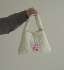 (割引)アイボリー ミニ ダウンバッグ