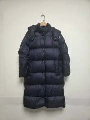 ポロラルフローレン キッズ ダウンジャケット ロング丈 ネイビー (12-14Y)