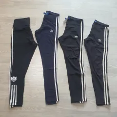 アディダス レギンス S XS M L 8 85 ブラック ネイビー トレフォイル ファイヤーバード