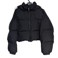 B073 SLY スライ ダウン ジャケット アウター ブルゾン ブラック 中わた 黒 レディース 1