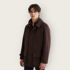 S/ バーバリー カシミアブレンド ダブル レイヤー コート