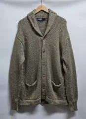 ポロラルフローレン ラムウール ショールカラー カーディガン 95