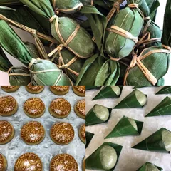 笹団子5個、麩饅頭3個、月餅2個