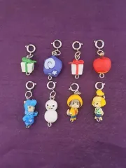 どうぶつの森 連結キーホルダー フィギュア しずえ 化石 プレゼント りんご など