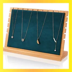 ★送料無料★Color:グリーンパネル SELECOCO 木製 ネックレスディスプレイスタンド ジュエリー アクセサリー 収納 オーガナイザー (グリーンパネル)