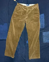 90s ポロラルフローレン ツータック コーデュロイ アンドリュー パンツ 36 ダークブラウン