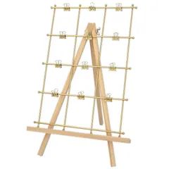 クリップ12個付 飾り付け 誕生日 イーゼルセット 装飾 壁掛け 写真立て メモボード フォトフレーム ウェルカムスペース