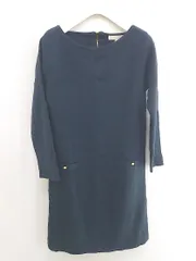 ◇ grove グローブ 長袖 ミニ ニットワンピース サイズM ネイビー レディース P  【中古】 【1211170003558】