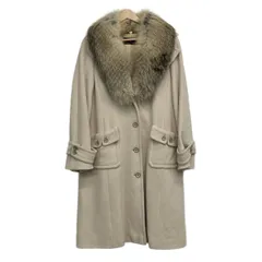 RENA LANGE(レナランゲ) コート サイズ38 M レディース美品  - ベージュ 長袖/ファー/冬