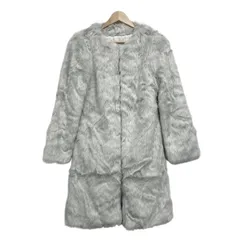 MERCURYDUO(マーキュリーデュオ) コート サイズF レディース美品  - ライトグレー 長袖/フェイクファー/冬