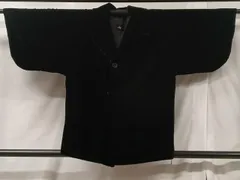 平和屋着物＃和装コート　ベロア　黒地　CABB5338ua