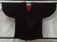 平和屋着物＃和装コート　ベロア　紫紺色　CABB5369ua