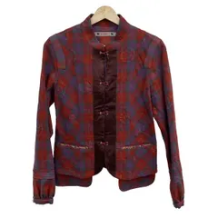 ALBEROBELLO/OLLEBOREBLA(アルベロベロ/オレボレブラ) ジャケット レディース レッド×パープル×マルチ 春・秋物/チェック柄