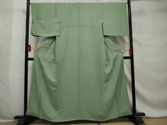 平和屋着物○上質な小紋 型染 枝花文 鬼しぼ縮緬 正絹 逸品 DAAZ5064du