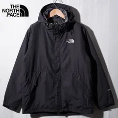 ノースフェイス THE NORTH FACE マウンテンパーカー L ブラック チェック柄 インナージャケット ハイベント HYVENT ナイロンジャケット カルトトリクライメイト ロゴ刺繍 CARTO TRICLIMATE ストリート 古着 Y061