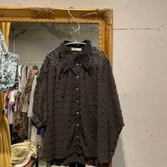 期間限定値下】united arrows スクエアフラワージャガード ブラウス
