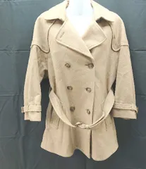 ◇ BEAUTY&YOUTH UNITED ARROWS ウール混 ミドル丈 大人 長袖 Pコート トレンチ サイズM ベージュ レディース E  【1212200018344】