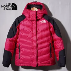 ノースフェイス THE NORTH FACE ダウンジャケット M サミットシリーズ SUMMIT SERIES ピンク ブラック 850フィル ロゴ刺繍 パーテックス PERTEX ラグラン テック系  ストリート 古着 Y072