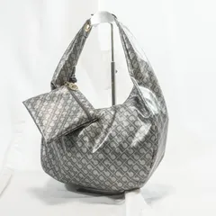 ゲラルディーニ GHERARDINI ソフティ ナイロン ハンドバッグ ワンショルダー ポーチ付き 総柄 グレー 軽量 レディース