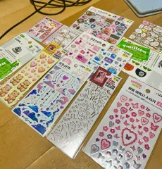 DAISO デコ エポキシステッカー シールステッカー まとめ ダイアリーデコ IN Kitsch