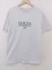 ◇ GUESS × GENERATIONS ロゴ 長袖 スウェット Tシャツ サイズ M グレー メンズ P  【1301110004063】
