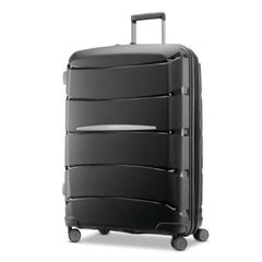 Samsonite Men's Outline Pro Large Spinner Suitcase, Midnight Black