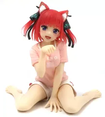 【中古】フィギュア 中野二乃 「五等分の花嫁∬」 Desktop Cute フィギュア 中野二乃～描き下ろしCat room wear ver.～ タイトーオンラインクレーン限定
