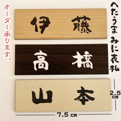 ❤︎ へたうま みに表札 ❤︎ プレート表札 ❤︎ 〜１枚〜のサムネイル
