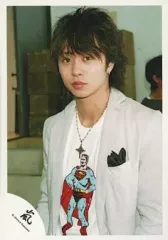 【中古】生写真(ジャニーズ) 嵐/櫻井翔/上半身・ジャケット白/イラストTシャツ白/公式生写真