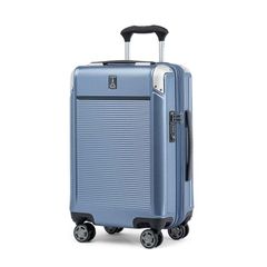 Travelpro Men's Platinum Elite Hardside CarryOn Expandable Spinner Suitcase, Dark Sky Blue