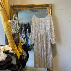 67 ナイスクラップ NICE CLAUP 花柄 ワンピース シャツ ロング お呼ばれ　デート　オフィスカジュアル　食事会