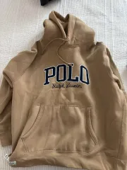 ポロラルフローレン アプリケーション フーディー ベージュ