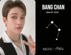 【中古】コレクションカード(男性) Stray Kids/Bang Chan(バンチャン)/「NACIFIC×Stray Kids」Shine Mood Slick購入特典フォトカード