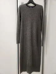 ポロラルフローレン ニット ロング ワンピース グレー 44 55