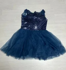 青 スパンコール チュチュ ドレス