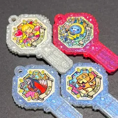 妖怪ウォッチ　妖怪アーク　4本セット　鍵　USAピョン　コンたん　ラッキー　タマモ