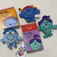 EQの天才たち (ミスターマン リトルミス) ぬいぐるみ キーホルダー 3個 まとめ マクドナルド ハッピーセット