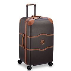 Delsey Men's Chatelet Air 20/26 Trunk Spinner Suitcase, Chocolate Brown