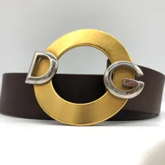 【入手困難】ドルチェ&ガッバーナ ベルト 80cm 32inch ブラウン レザー 本革 D&G 茶