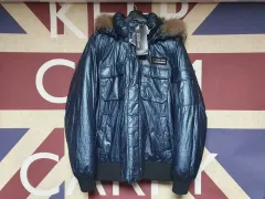 BLACK YAK ブラックヤク フード ダウン アウター Eフォース ジャケット ネイビー L 100 XL 105 サイズ