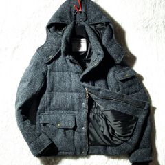 CABANE de ZUCCA ハリスツイード　フードジャケット　ブルゾン　希少 CABANE de ZUCCA ハリスツイード フードジャケット ブルゾン 希少