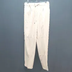 ◇ Alma Design ウエストゴム センタープレス シンプル テーパードパンツ サイズM ベージュ レディース E 【1305020015164】