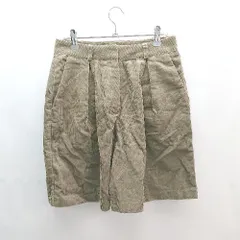 ◇ KALENO カレノ ツータック コーデュロイ シンプル オシャレ ショートパンツ サイズM ブラウン系 レディース E 【1305020012002】