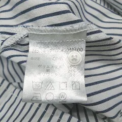 ◇ CIAOPANIC TYPY ストライプ柄 Vネック カジュアル シャツ サイズ(ONE) ブルー/ホワイト レディース (メンズ) E 【1305020022964】